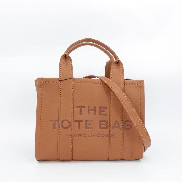 Marc Jacobs Women's The Small Leather Tote Bag Brown OS - Picture 1 of 16